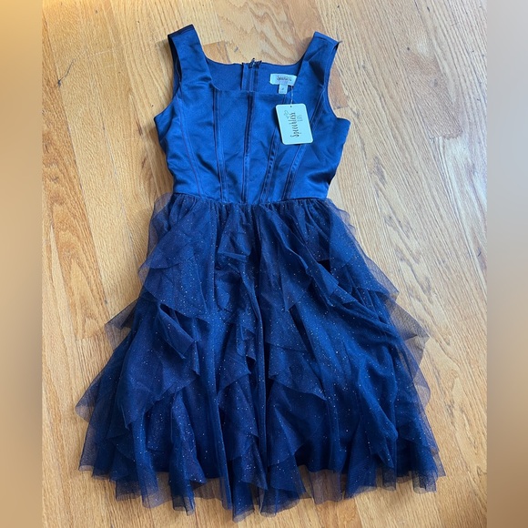 Girls navy Speechless dress size 8 - Picture 1 of 2